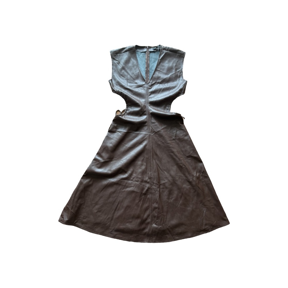 7 for all mankind vegan leather dress